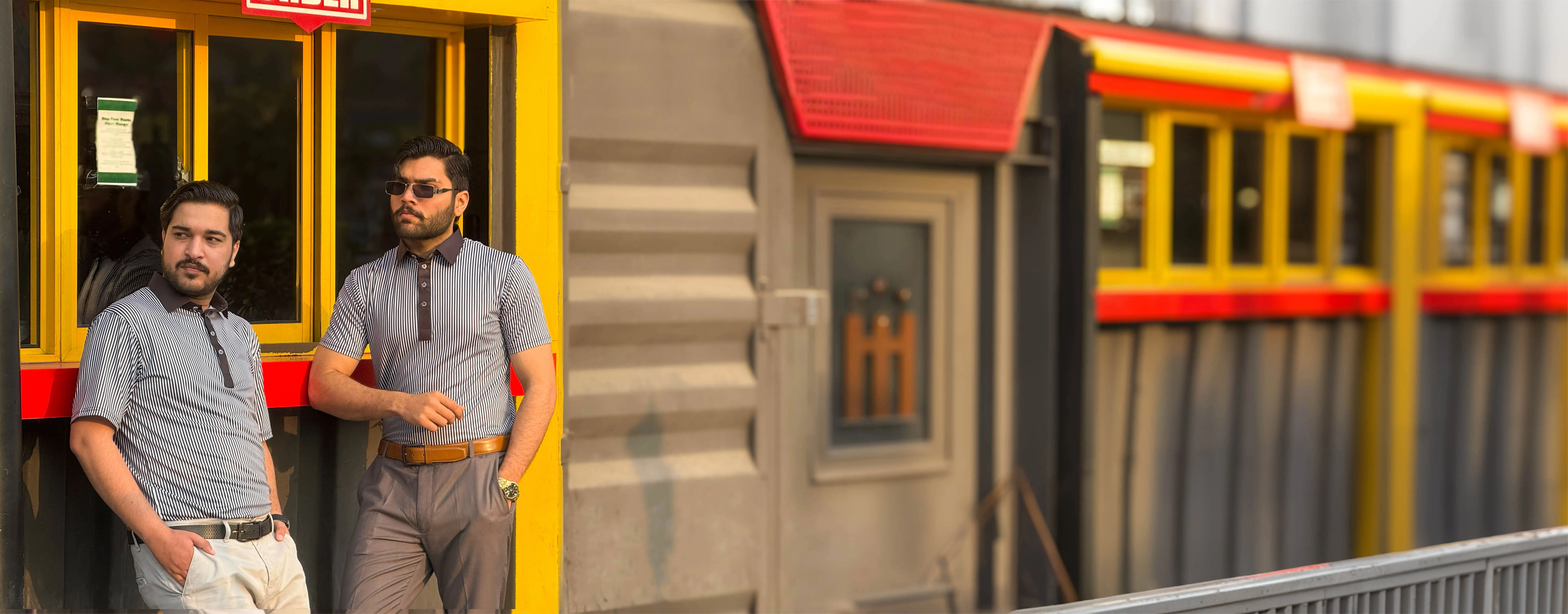 Executive Black Stripes Polo Shirt – Redefined